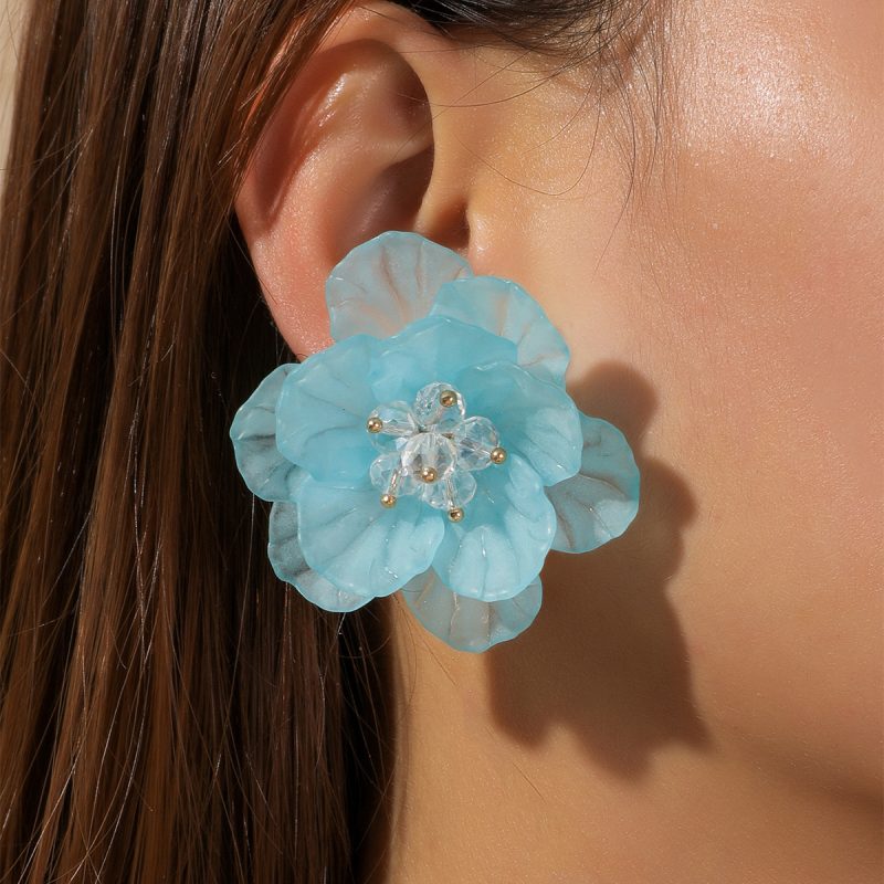 FLORAL ACRYLIC EARRINGS - Image 2