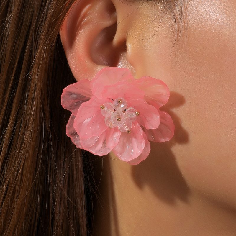 FLORAL ACRYLIC EARRINGS - Image 3