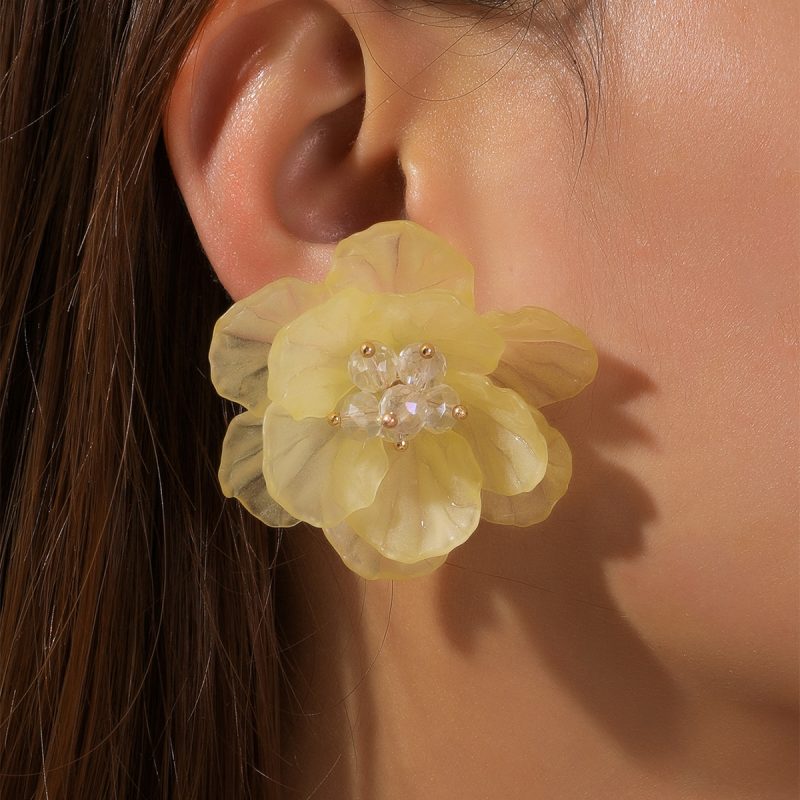 FLORAL ACRYLIC EARRINGS - Image 4