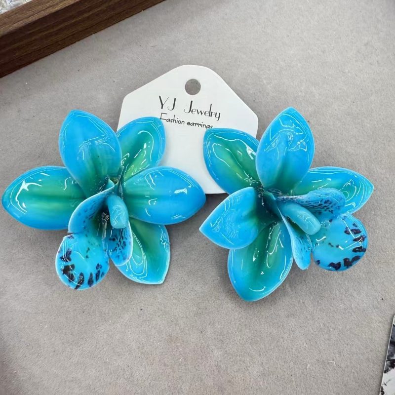 FLORAL FASHION EARRINGS - Image 3