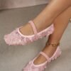 LACE FLAT pink